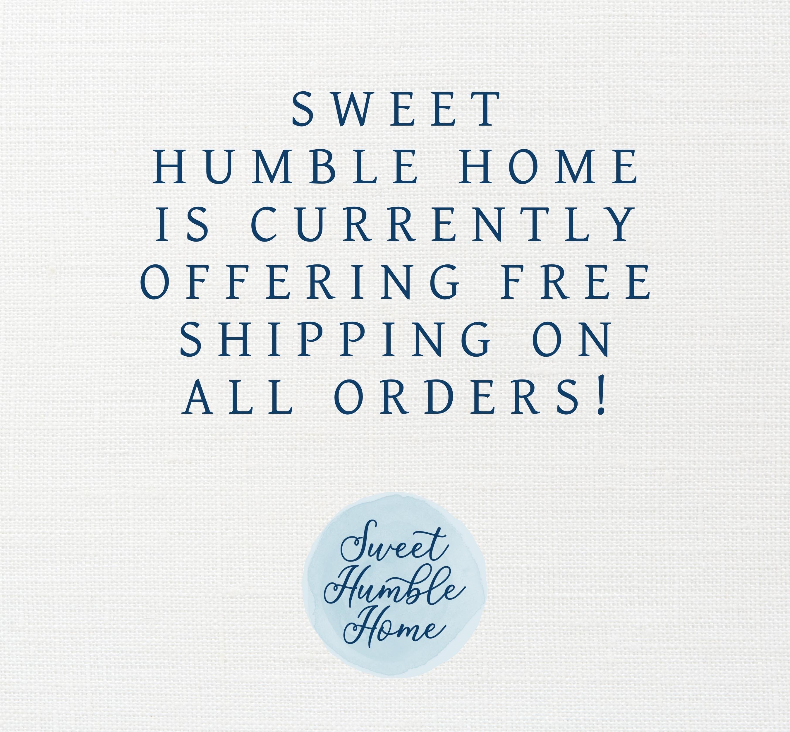 A graphic stating that all orders currently come with free shipping. Rush orders are also available for a fee. Contact us with more questions.