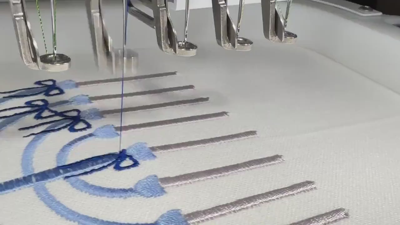 Jewish Holiday Menorah Gift Box: Embroidered Tea Towel & Linen Cocktail Napkins