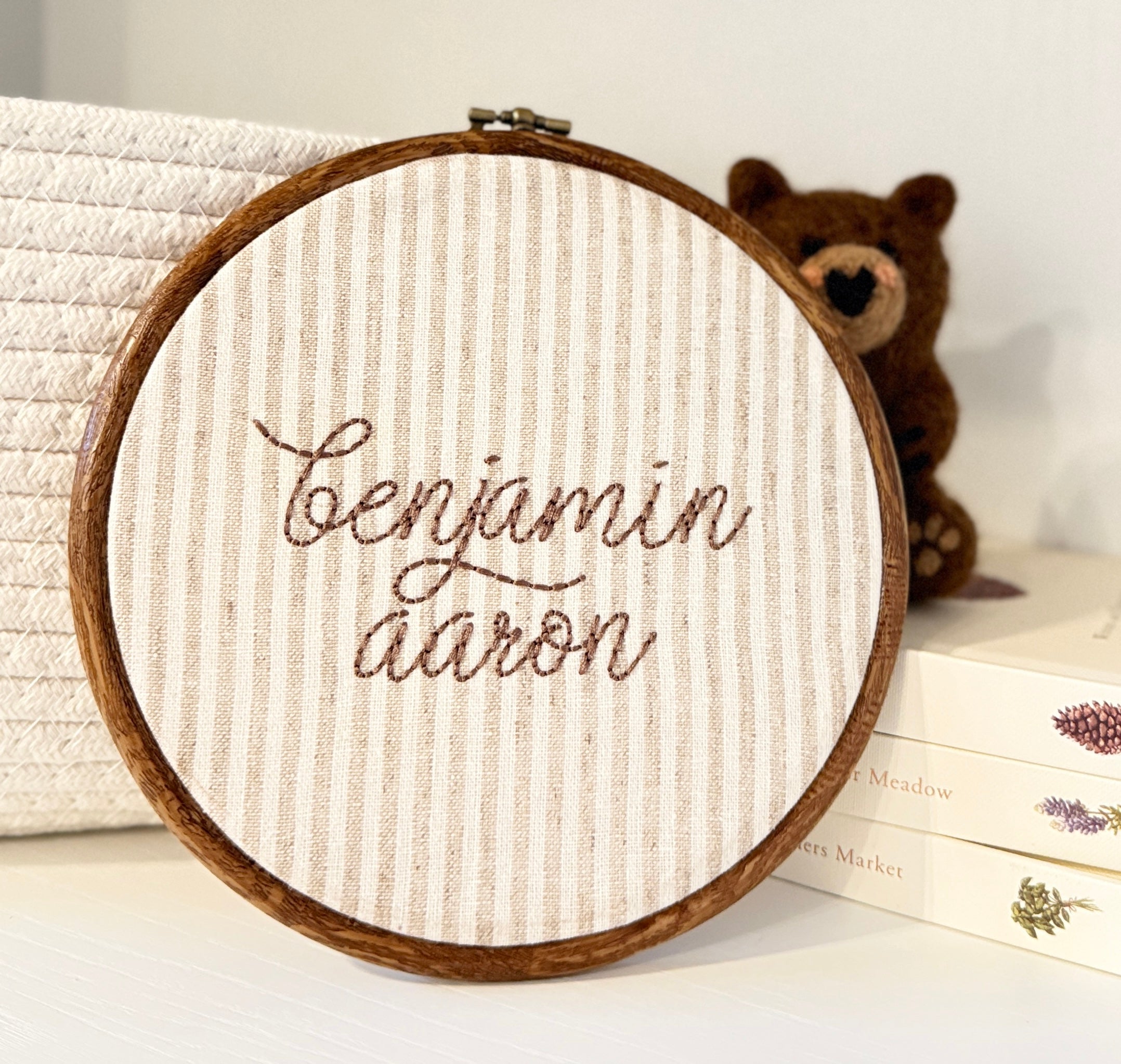 Embroidered Name Hoop