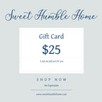 Sweet Humble Home Online Gift Cards