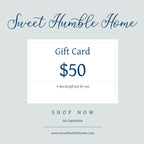 Sweet Humble Home Online Gift Cards