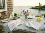 Embroidered Wildflower Linen Dinner Napkins | Floral Table Linens