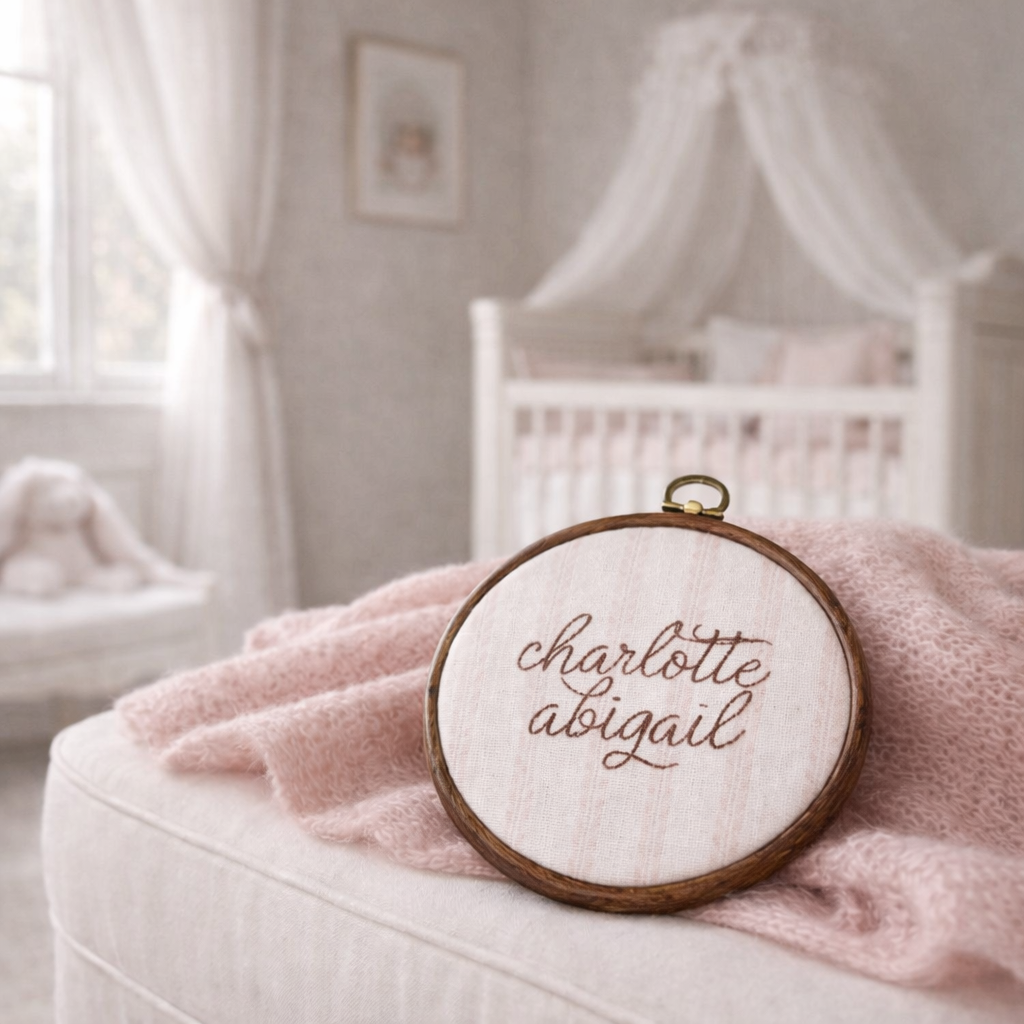 Embroidered Name Hoop
