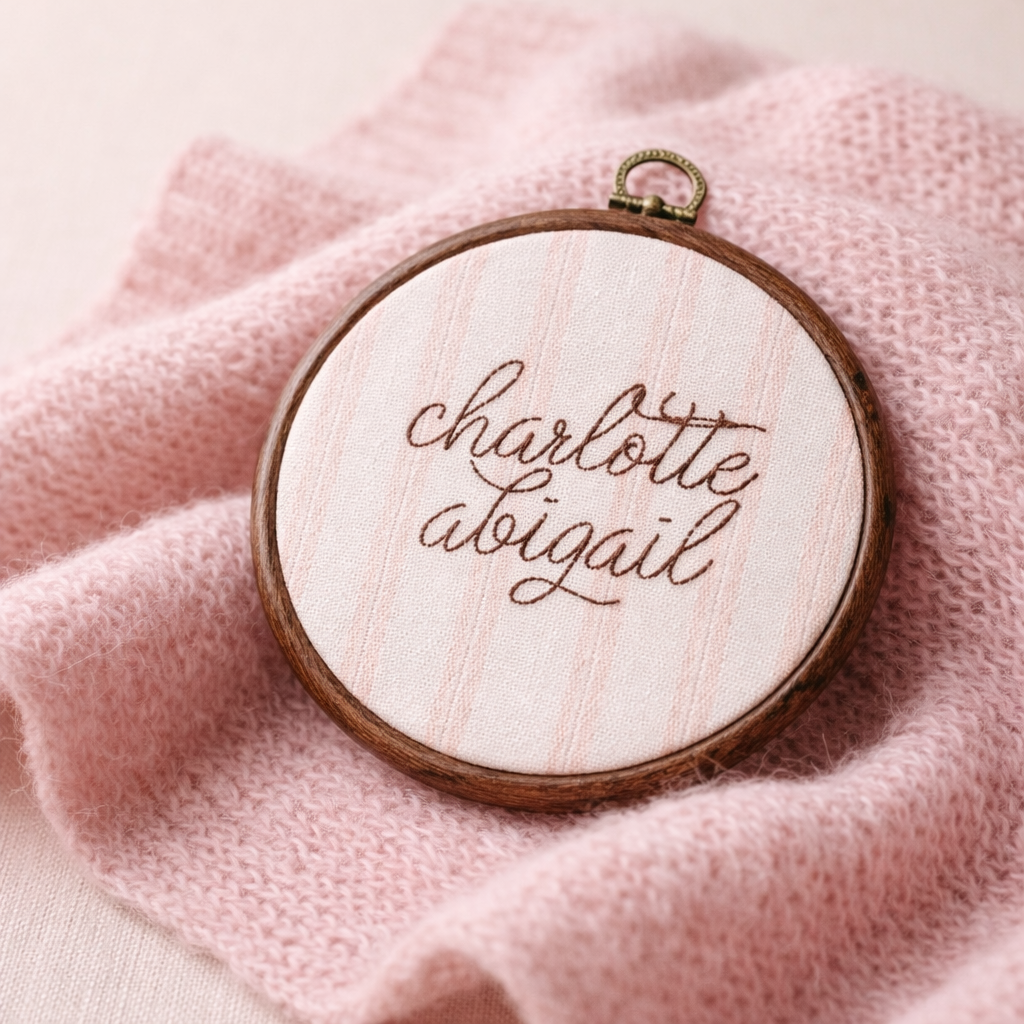Embroidered Name Hoop