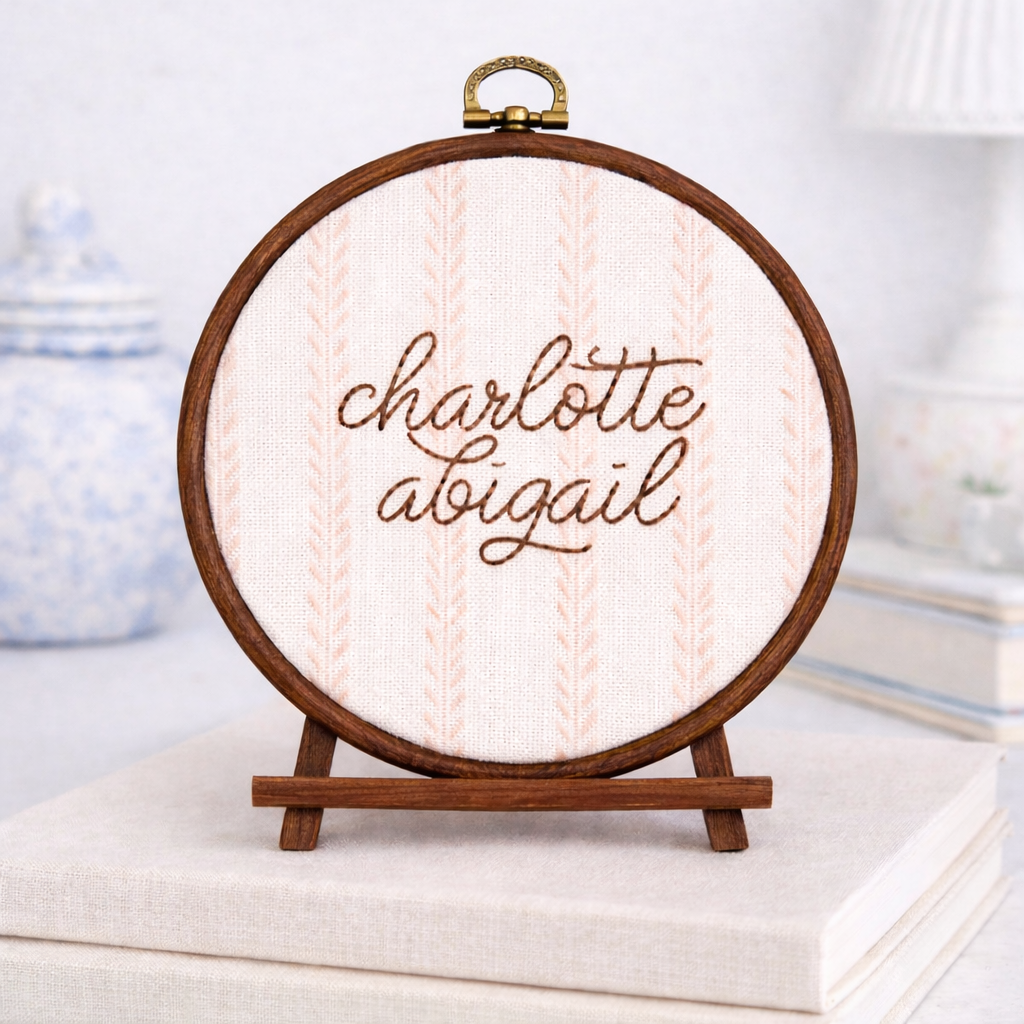 Embroidered Name Hoop