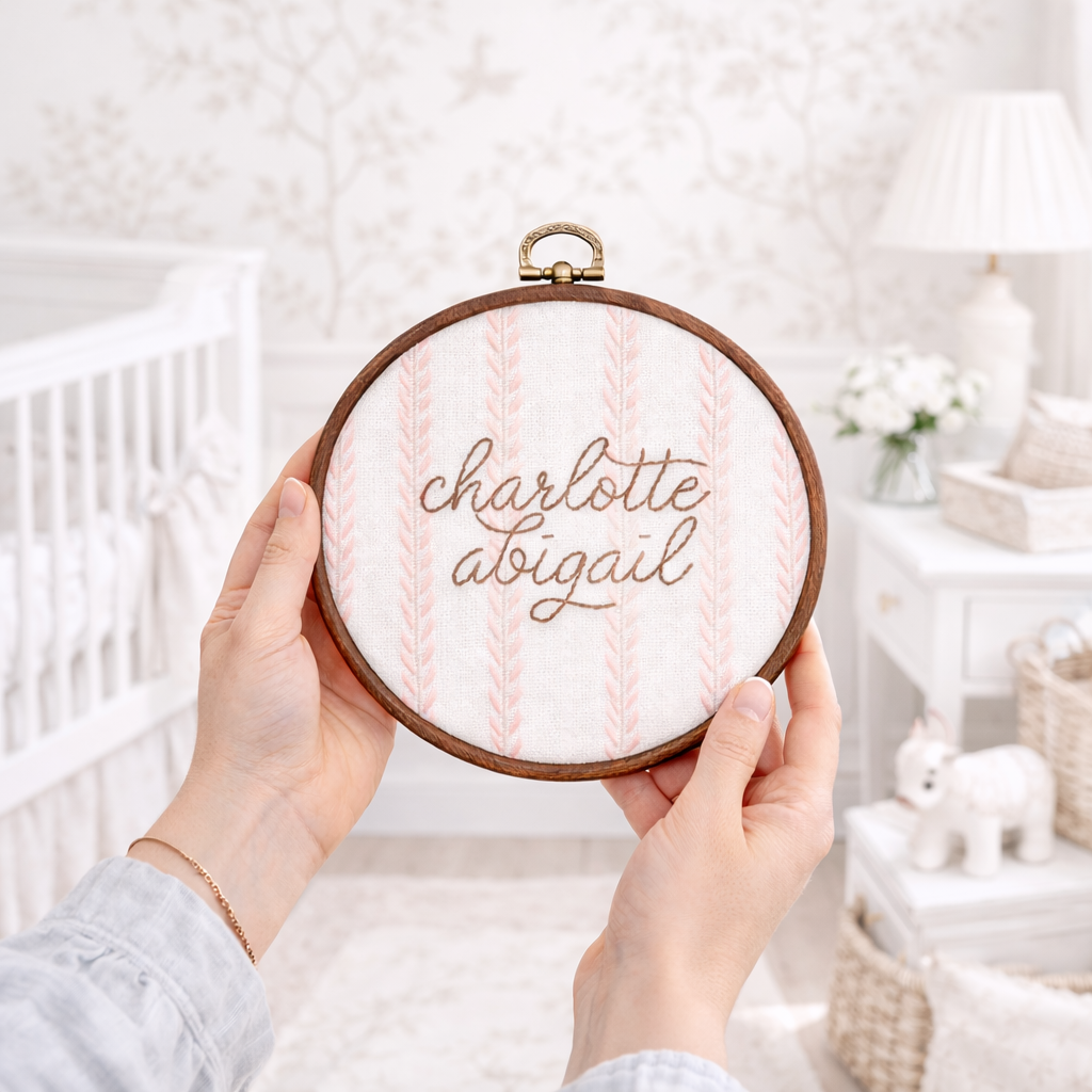 Embroidered Name Hoop