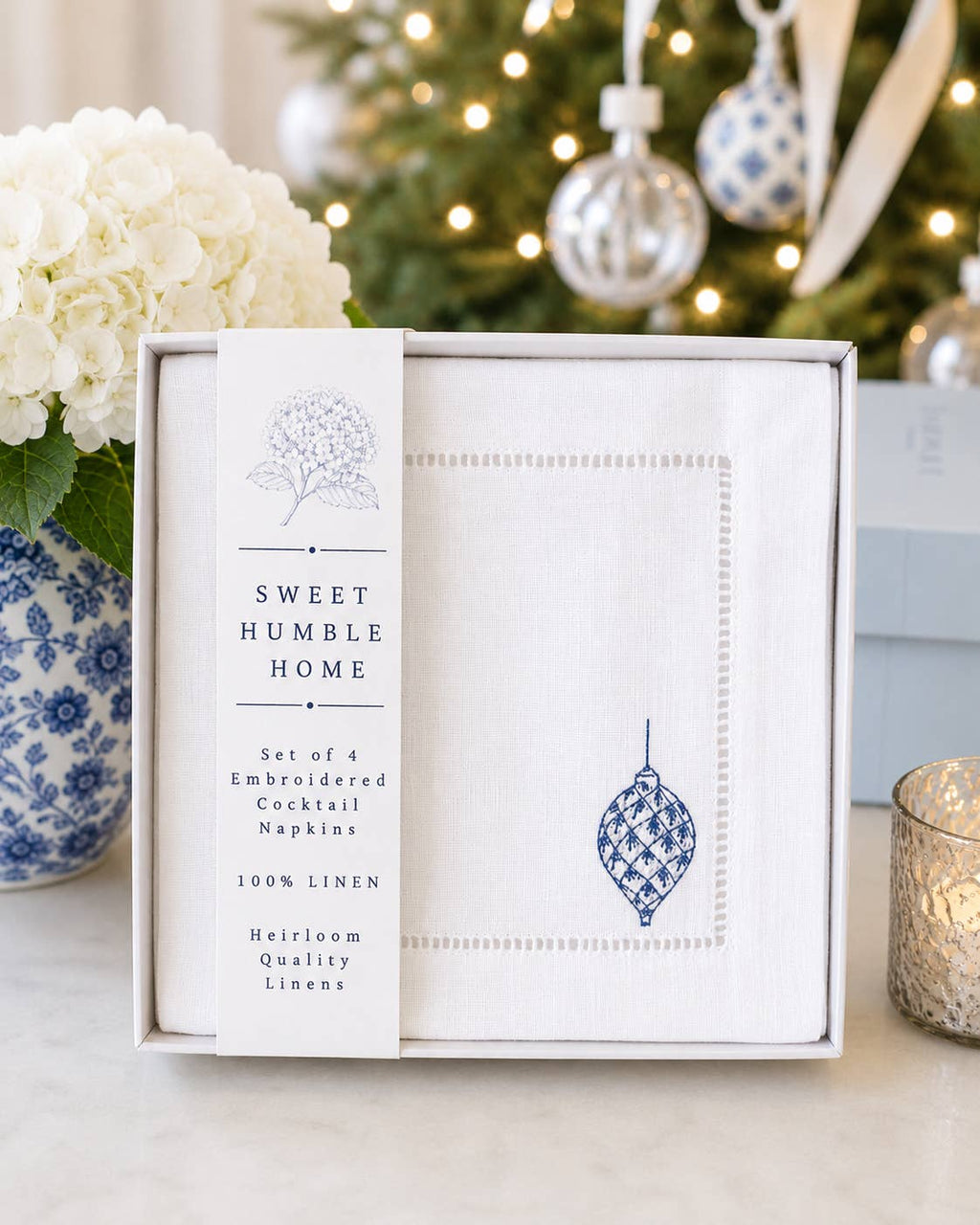 Chinoiserie Christmas Holiday Cocktail Napkins Holiday Gifts