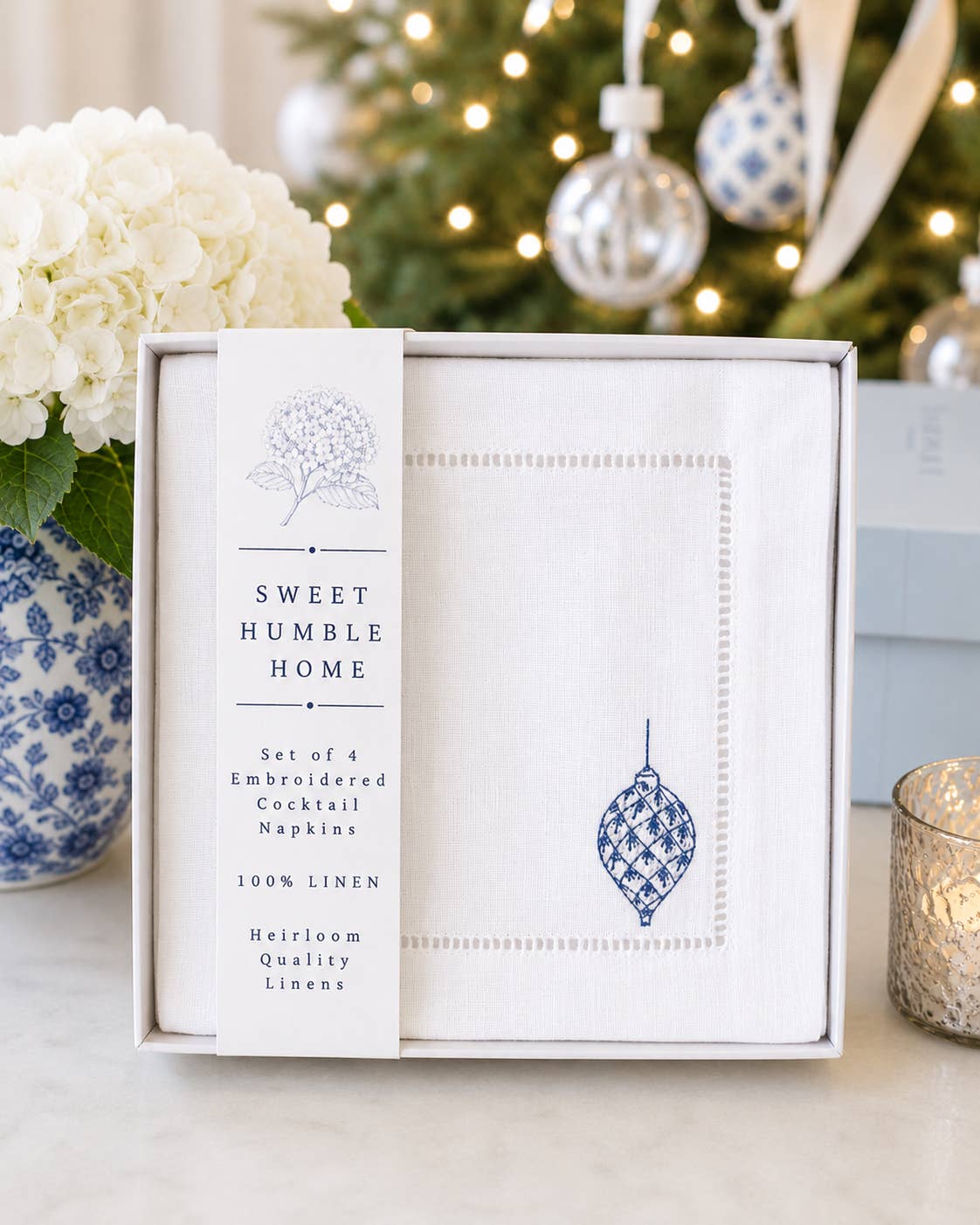 Chinoiserie Christmas Holiday Cocktail Napkins Holiday Gifts