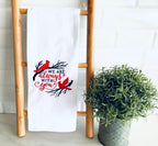 Cardinal Decor Christmas Kitchen Embroidered Towel Memorial Gifts Holiday Gift for Friend