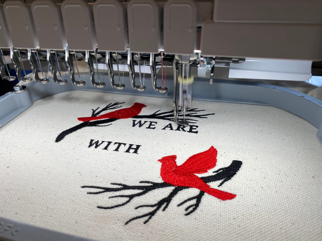 Cardinal Decor Christmas Kitchen Embroidered Towel Memorial Gifts Holiday Gift for Friend