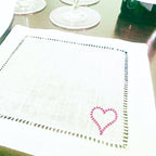 Elegant Embroidered Cocktail Napkins for Rehearsal Dinner Favors