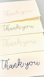 Teacher Thank You Card Pack Handmade Cards Embroidered End of Year Student Gifts