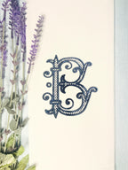 Custom Bridal Shower Gift for Bride from Maid of Honor Tea Towel Embroidered with Initial