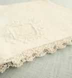 Vintage Embroidered Happy Tears Custom Wedding Handkerchief Mother of the Bride Gift from Bride