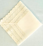 Embroidered Vintage Wedding Handkerchief Custom Initial Bridal Shower Gift for Bride from Maid of Honor
