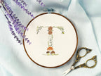 Woodland Nursery Letter Hoop: Embroidered Nursery Wall Decor for Baby Room