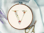 Woodland Nursery Letter Hoop: Embroidered Nursery Wall Decor for Baby Room